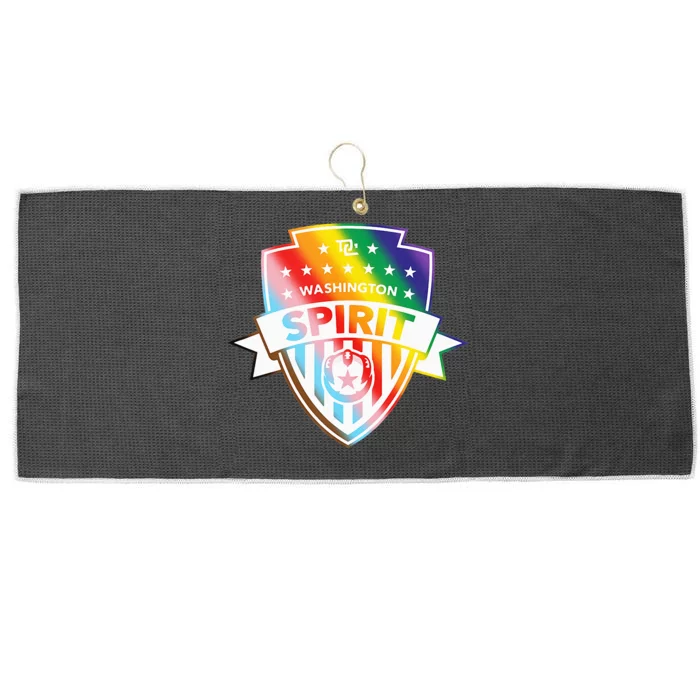 Nwsl Washington Spirit Pride Crest Large Microfiber Waffle Golf Towel