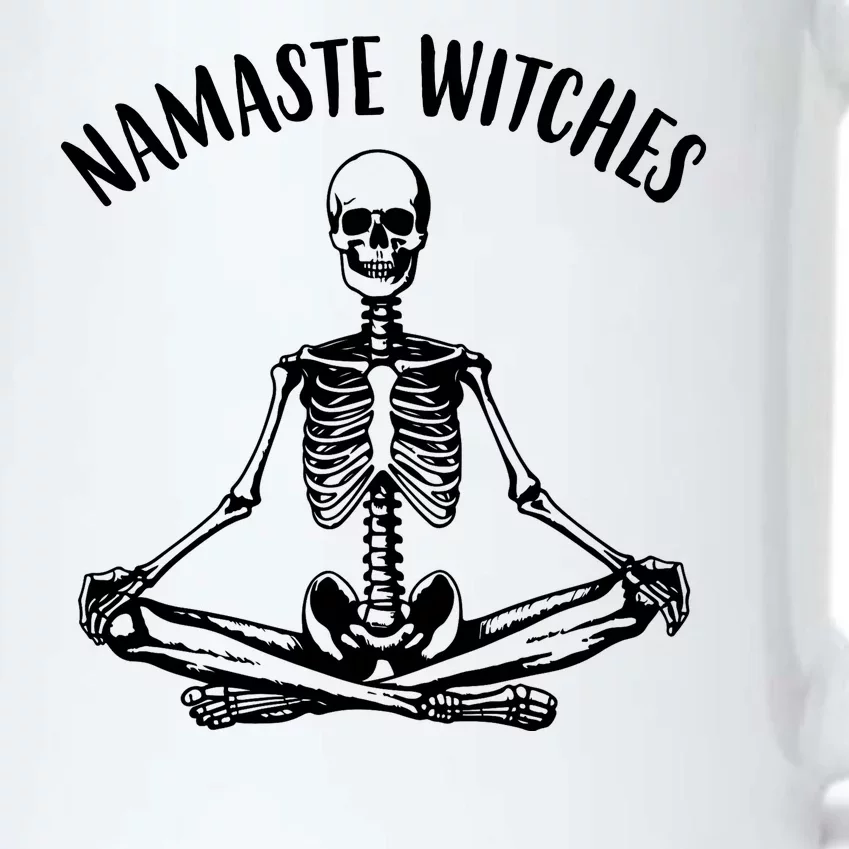 Namaste Witches Skeleton Halloween Yoga Black Color Changing Mug