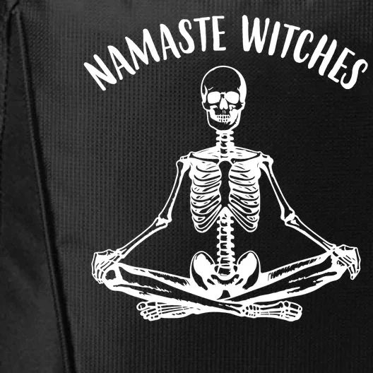 Namaste Witches Skeleton Halloween Yoga City Backpack