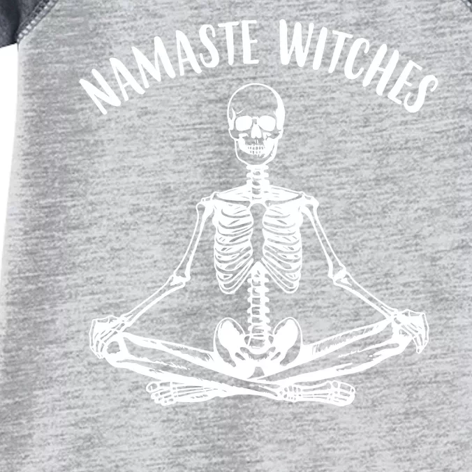 Namaste Witches Skeleton Halloween Yoga Infant Baby Jersey Bodysuit