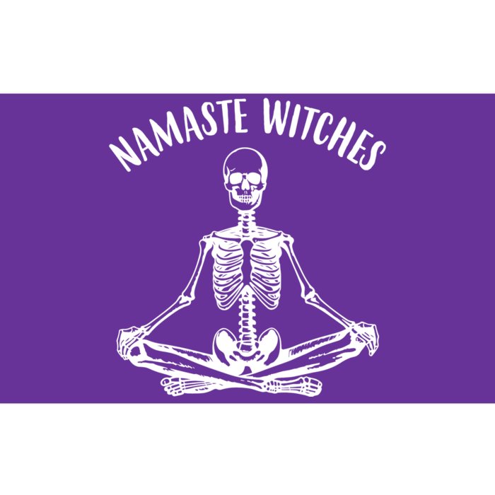 Namaste Witches Skeleton Halloween Yoga Bumper Sticker