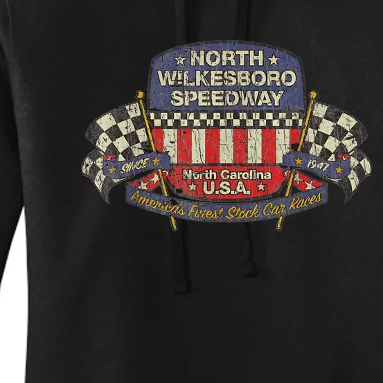 North Wilkesboro Speedway 1947 Women's Pullover Hoodie