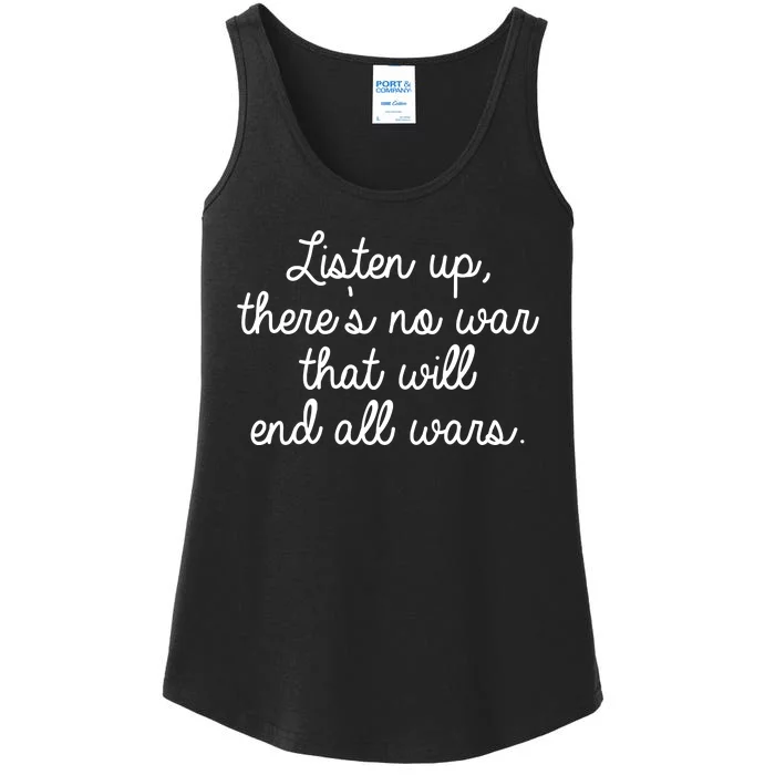 No War That Will End All Wars Quote Ladies Essential Tank