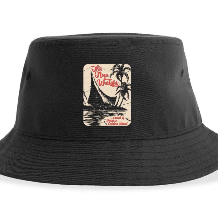 New Waikiki Tiki Bar Hawaiian Style Sustainable Bucket Hat