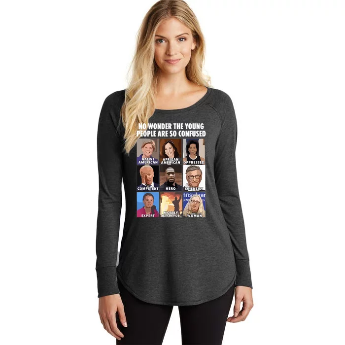 No Wonder The Young People Are So Confused Women's Perfect Tri Tunic Long Sleeve Shirt