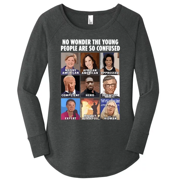 No Wonder The Young People Are So Confused Women's Perfect Tri Tunic Long Sleeve Shirt