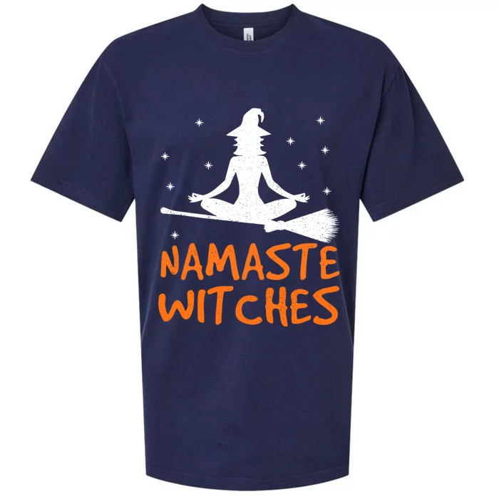 Namaste Witches Tee Cute Yoga Meditation Lover Pie Day Gift Sueded Cloud Jersey T-Shirt