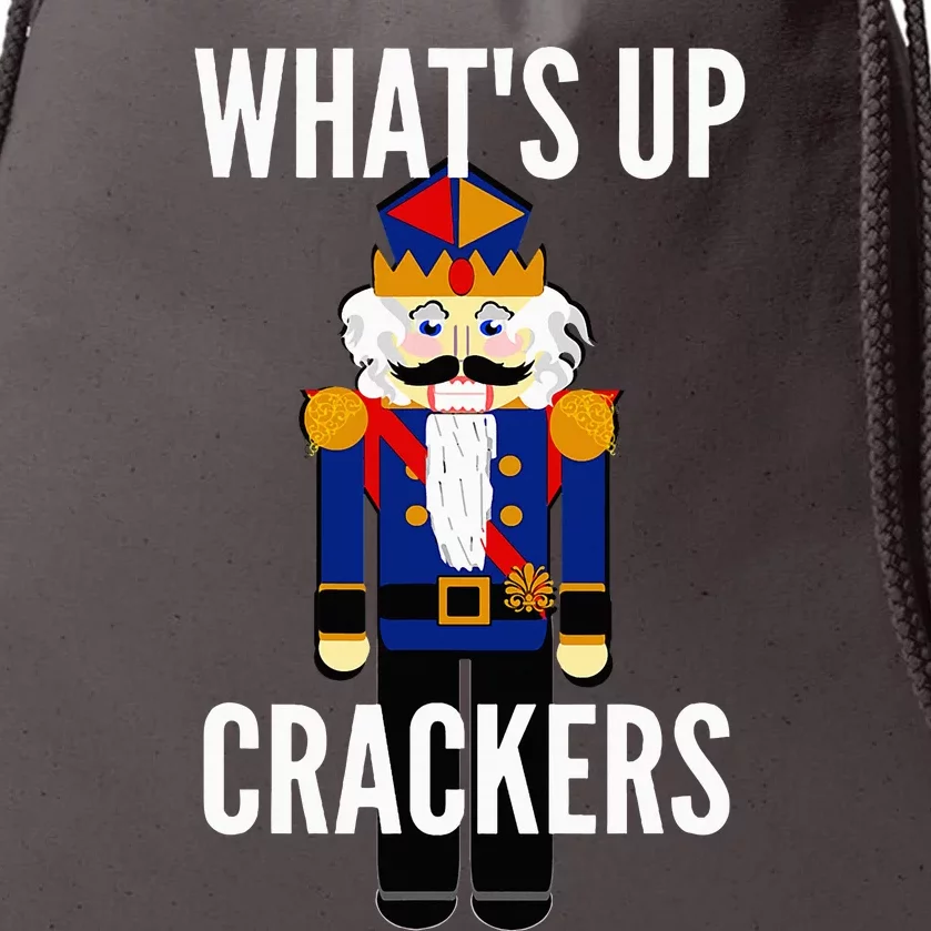 Nutcracker  WhatS Up Crackers Christmas Holiday Drawstring Bag