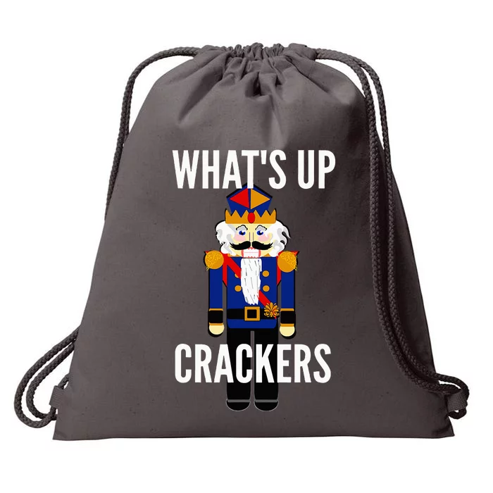 Nutcracker  WhatS Up Crackers Christmas Holiday Drawstring Bag