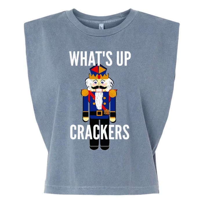 Nutcracker  WhatS Up Crackers Christmas Holiday Garment-Dyed Women's Muscle Tee