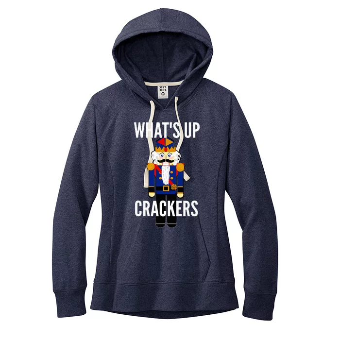 Nutcracker  WhatS Up Crackers Christmas Holiday Women's Fleece Hoodie