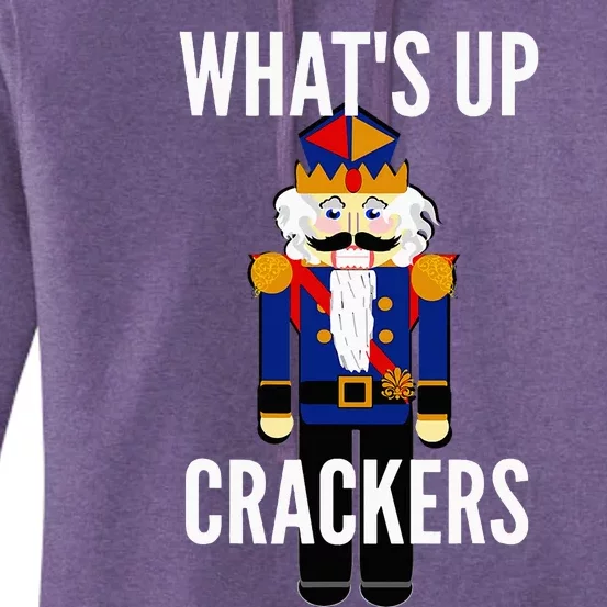 Nutcracker  WhatS Up Crackers Christmas Holiday Women's Pullover Hoodie