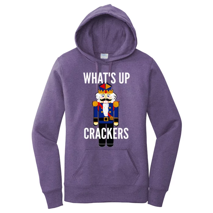 Nutcracker  WhatS Up Crackers Christmas Holiday Women's Pullover Hoodie