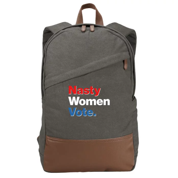 Nasty Women Vote Cotton Canvas Backpack