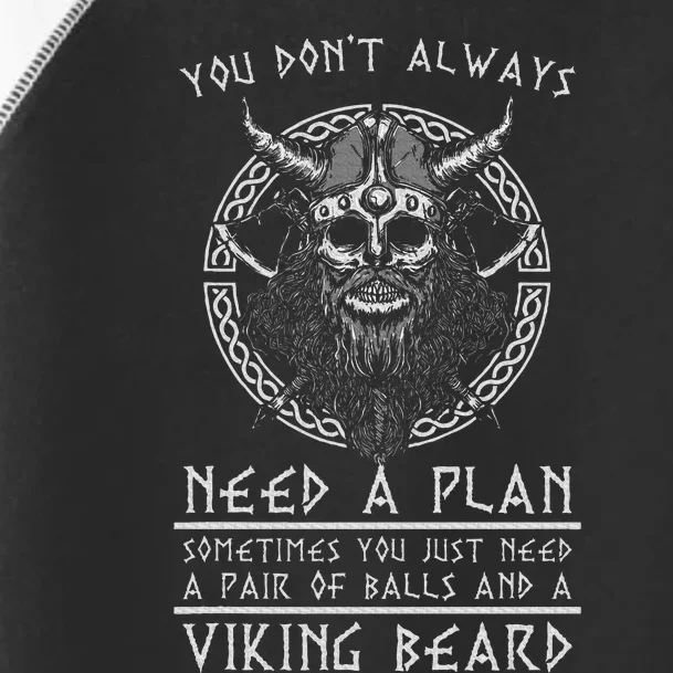 Nordic Warrior Viking Beard Gift Viking Toddler Fine Jersey T-Shirt