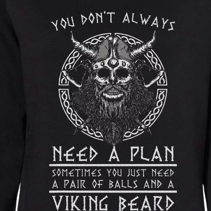 Nordic Warrior Viking Beard Gift Viking Womens California Wash Sweatshirt