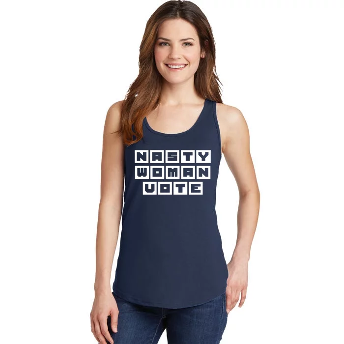 Nasty Women Vote Ladies Essential Tank