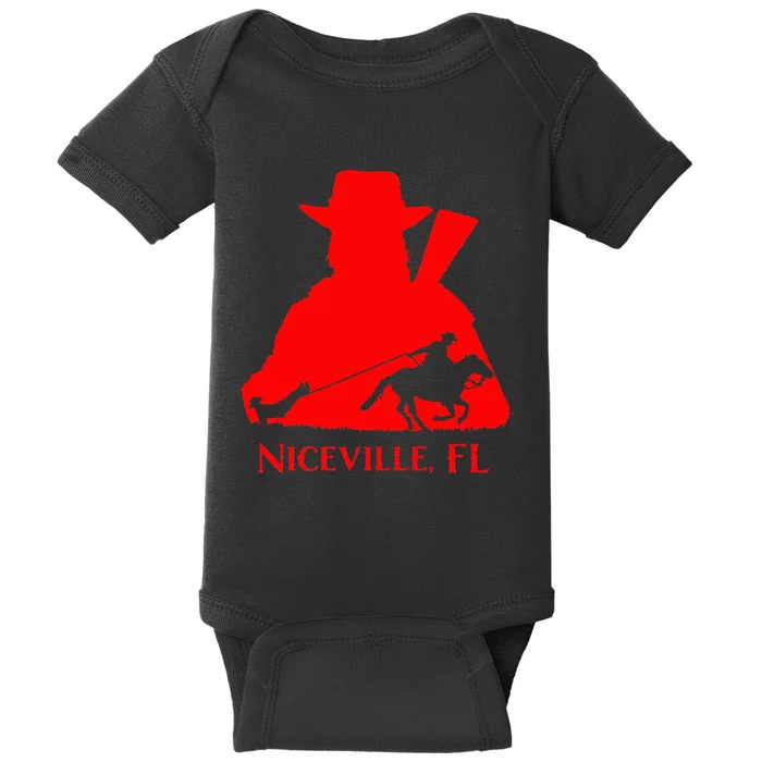 Niceville Where We Get Along With Anyone Usually. Baby Bodysuit