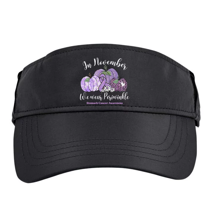 November We Wear Periwinkle Leopard Pumpkin Stomach Cancer Adult Drive Performance Visor