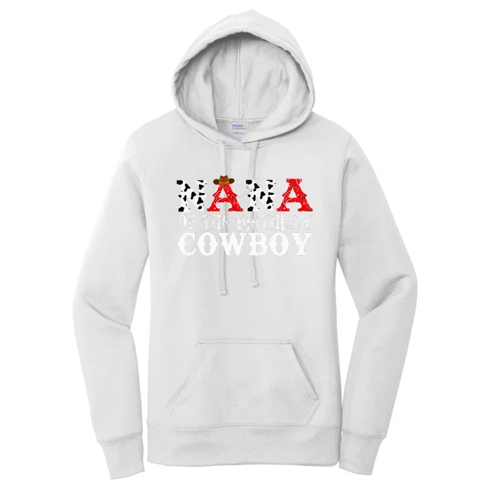 Nana's Wild West Birthday Bash Cowboy Theme Party Supplies Women's Pullover Hoodie