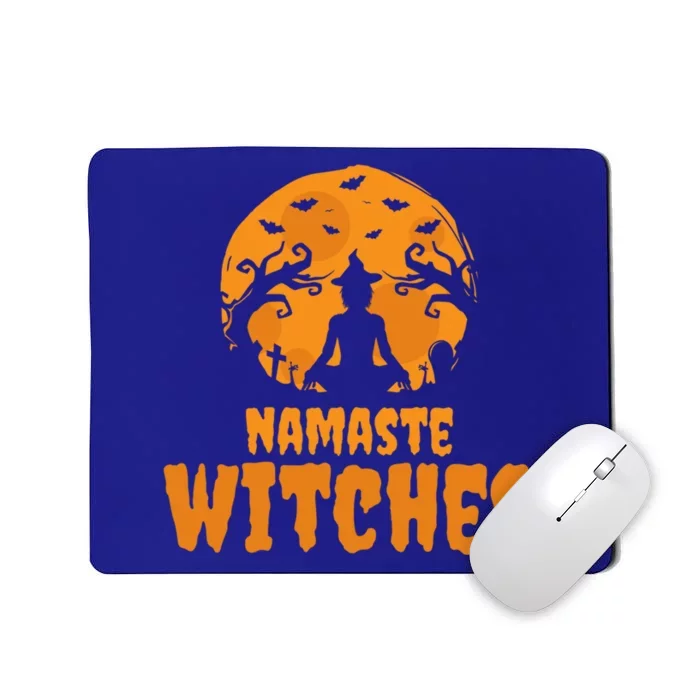 Namaste Witches Yoga Instructor Funny Halloween Yoga Gift Mousepad