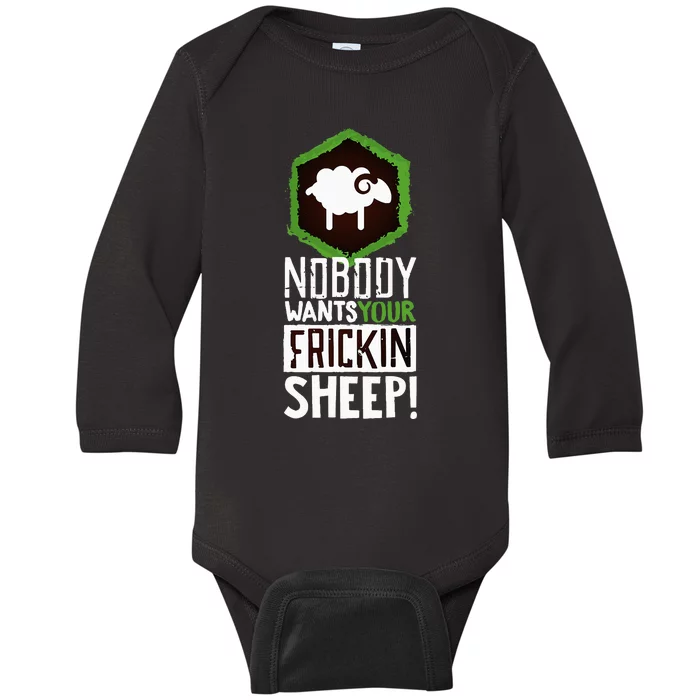 Nobody Wants Your Board Game Baby Long Sleeve Bodysuit