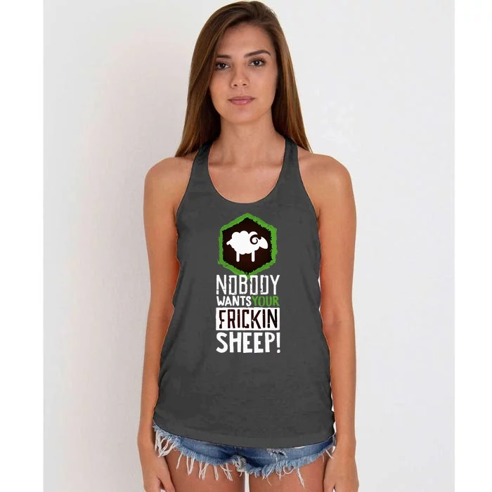 Nobody Wants Your Board Game Women's Knotted Racerback Tank