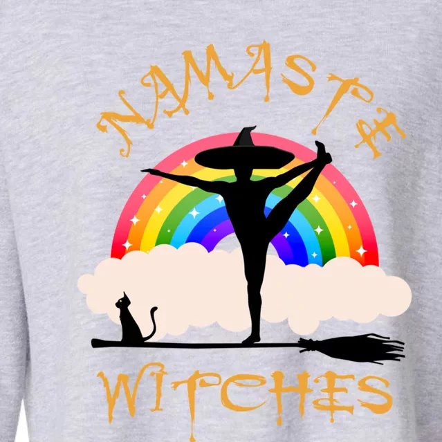 Namaste Witches Yoga Gift Cropped Pullover Crew