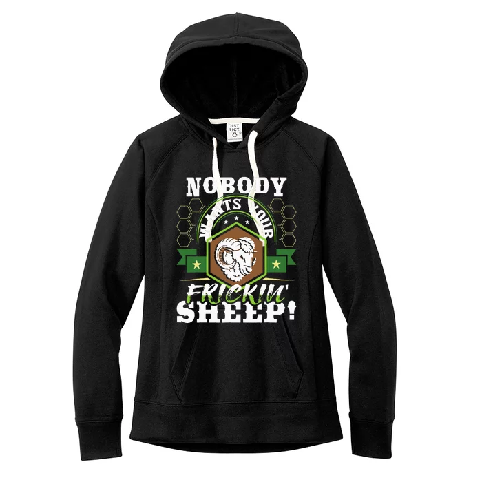 Nobody Wants Your Sheep Funny Tabletop Game Board Gaming Women's Fleece Hoodie