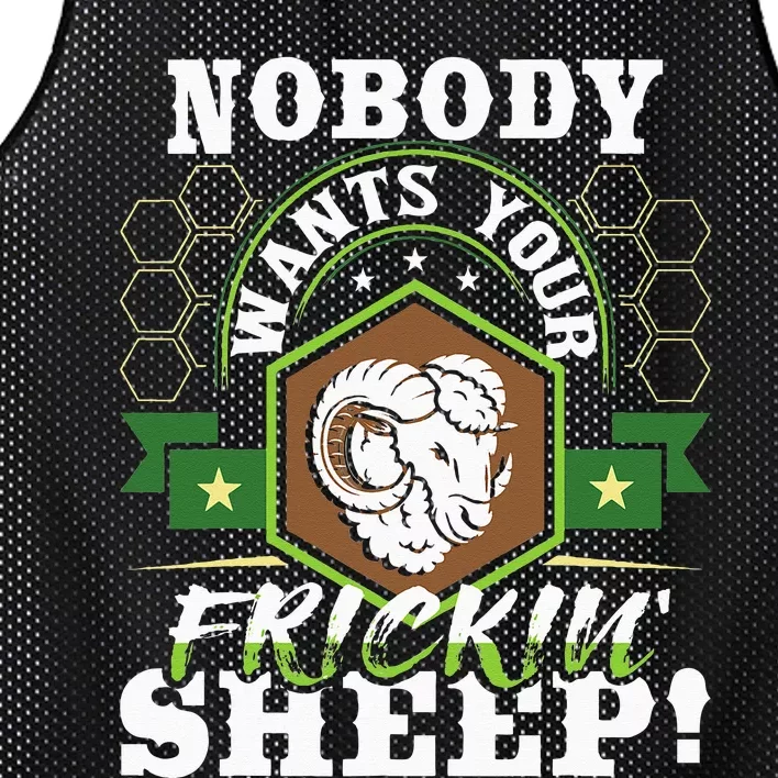 Nobody Wants Your Sheep Funny Tabletop Game Board Gaming Mesh Reversible Basketball Jersey Tank