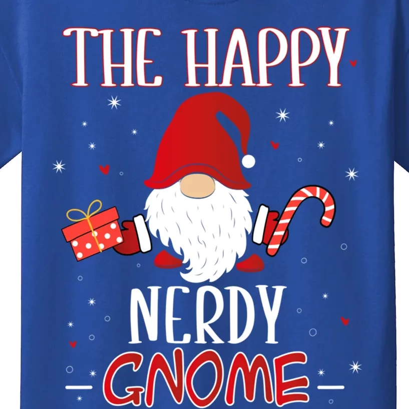 Nerdy Xmas Gnome Christmas Group Costume Gift Kids T-Shirt