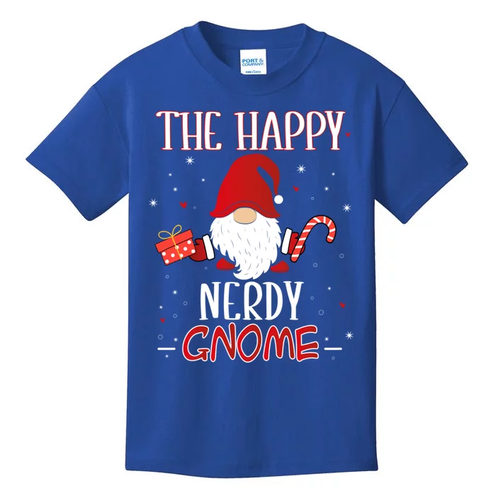 Nerdy Xmas Gnome Christmas Group Costume Gift Kids T-Shirt