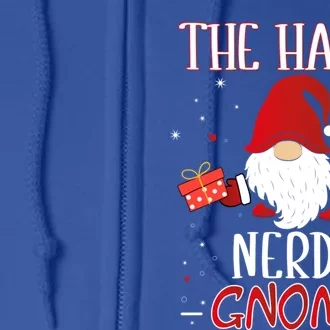 Nerdy Xmas Gnome Christmas Group Costume Gift Full Zip Hoodie