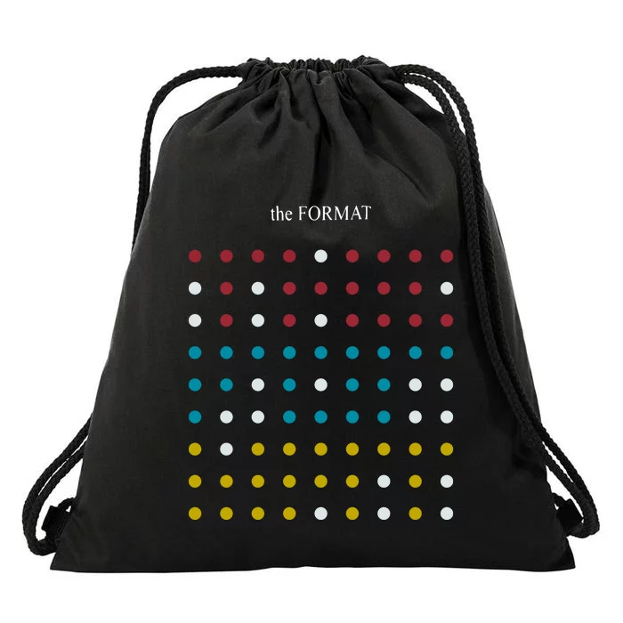 Nateruess X Hello The Format Dots Black Drawstring Bag