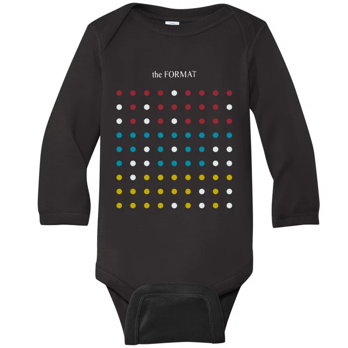 Nateruess X Hello The Format Dots Black Baby Long Sleeve Bodysuit