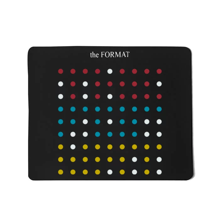 Nateruess X Hello The Format Dots Black Mousepad