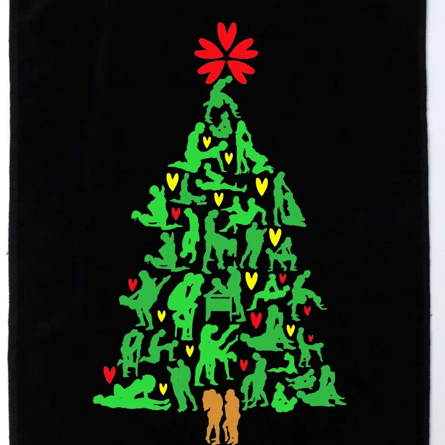 Naughty Xmas Ornaments Kamasutra Adult Humor Christmas Platinum Collection Golf Towel