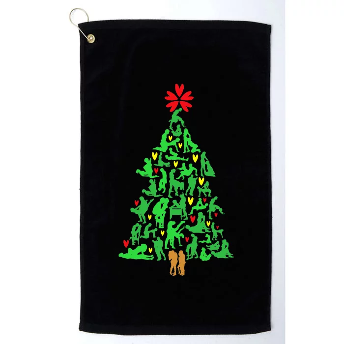 Naughty Xmas Ornaments Kamasutra Adult Humor Christmas Platinum Collection Golf Towel