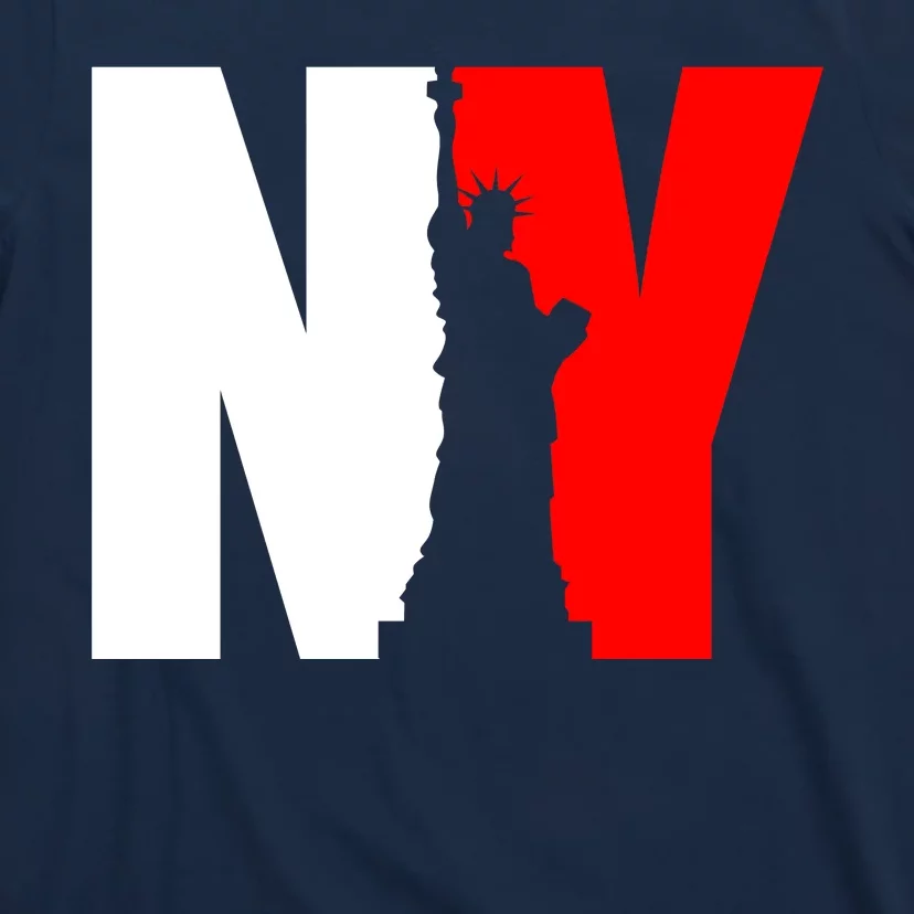 NY - New York Statue Of Liberty Die Cut T-Shirt