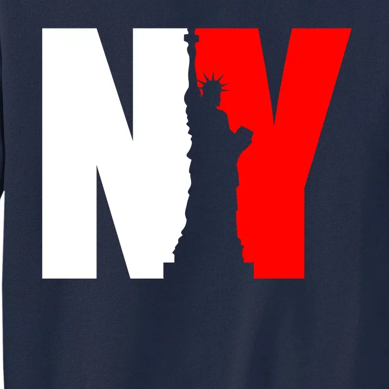 NY - New York Statue Of Liberty Die Cut Tall Sweatshirt