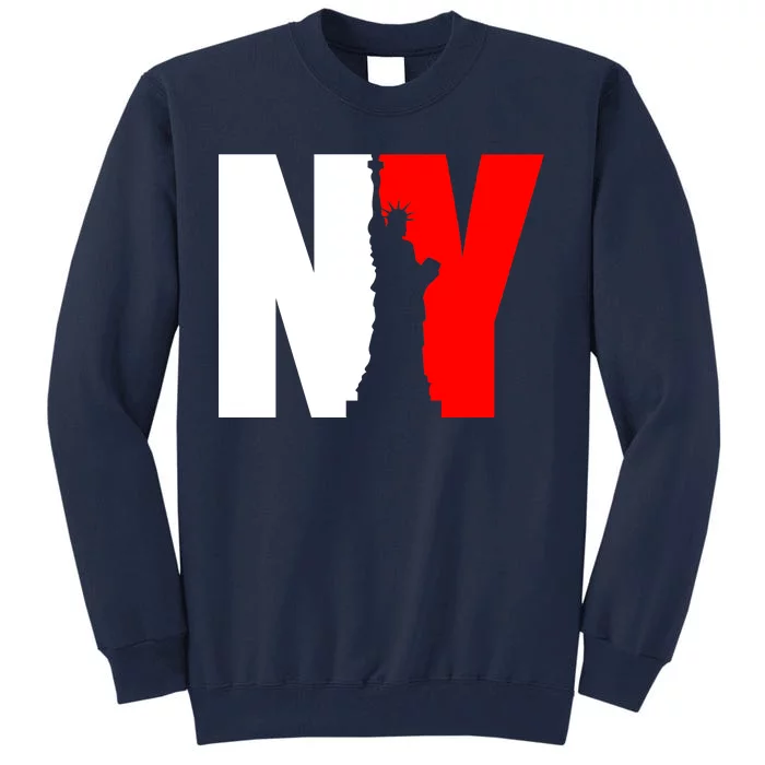 NY - New York Statue Of Liberty Die Cut Tall Sweatshirt