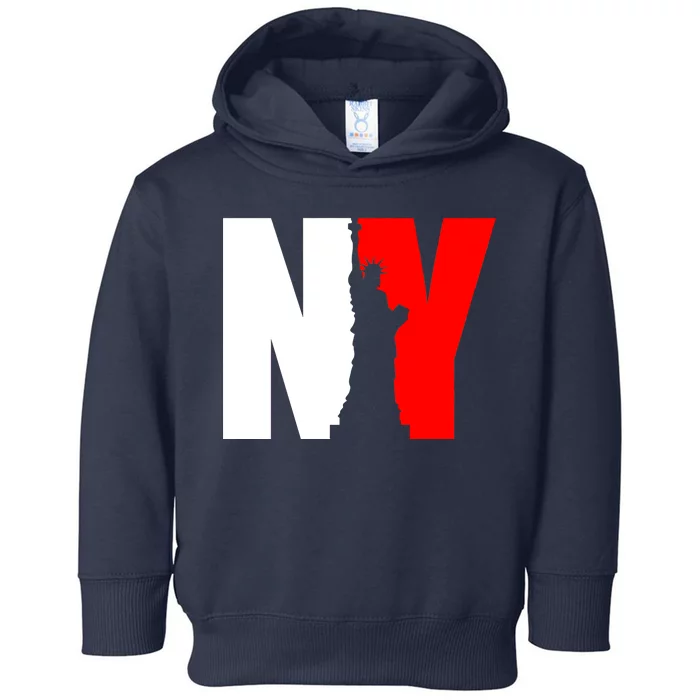 NY - New York Statue Of Liberty Die Cut Toddler Hoodie