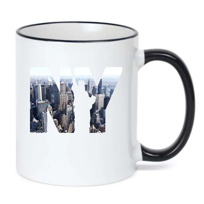 NY Statue Of Liberty Black Color Changing Mug