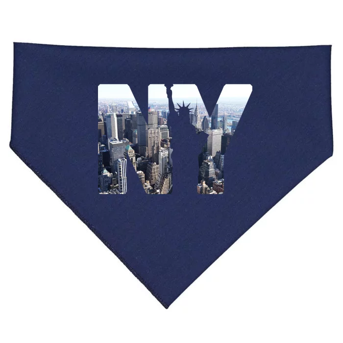 NY Statue Of Liberty USA-Made Doggie Bandana