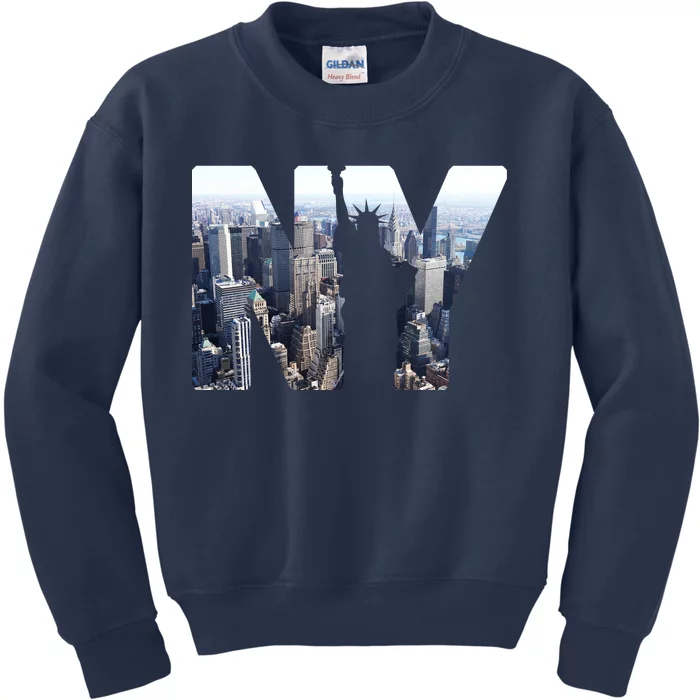 NY Statue Of Liberty Kids Sweatshirt