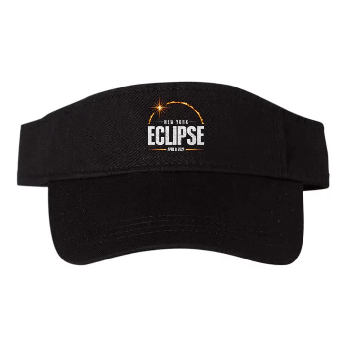 New York 2024 Eclipse Total Solar Eclipse 2024 Valucap Bio-Washed Visor