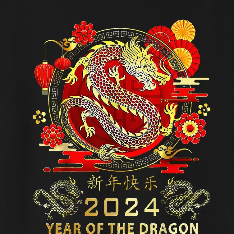 New Year 2024 Dragon Lunar New Year Year Of The Dragon Women's Crop Top Tee