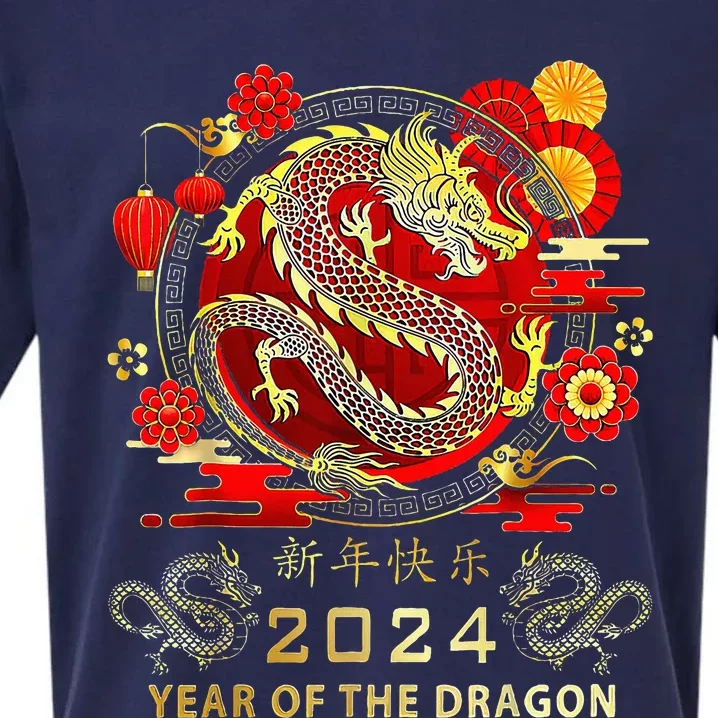 New Year 2024 Dragon Lunar New Year Year Of The Dragon Sueded Cloud Jersey T-Shirt