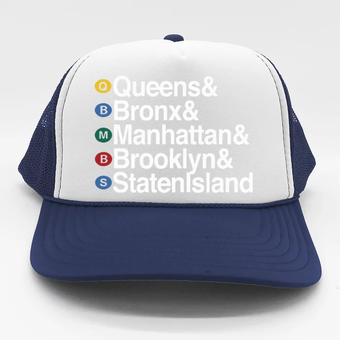 New York 5 Boroughs Trucker Hat