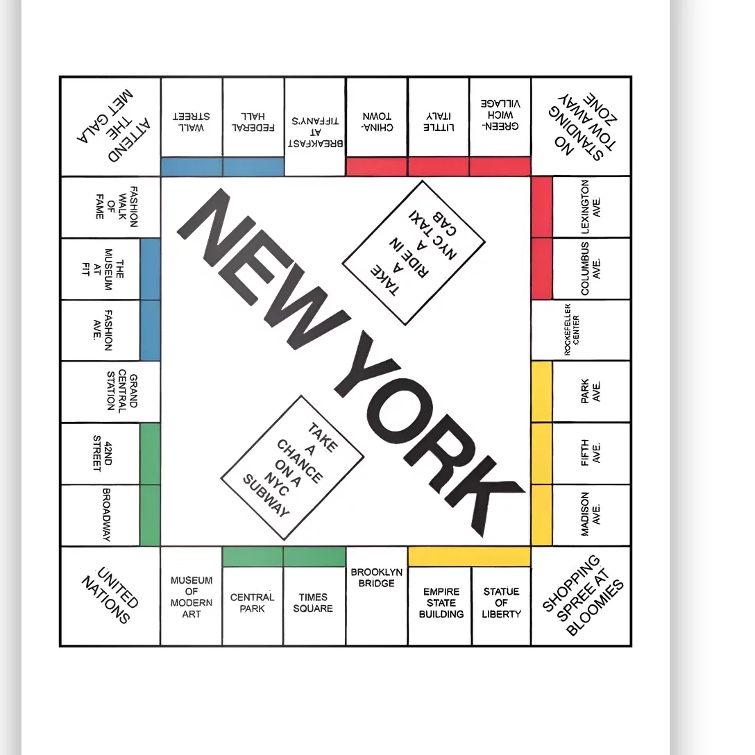 New York And Just Like That Carrie Classic Board Game Poster